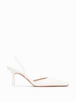 Cream Dracu sling-back pumps 80mm pumps NEOUS    - Collagerie