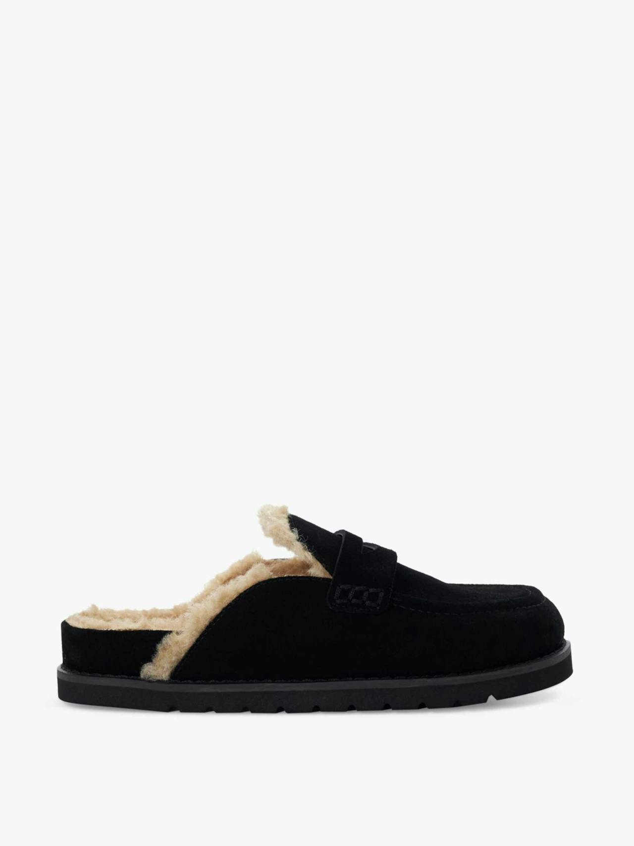 Goldy faux shearling lined backless mule