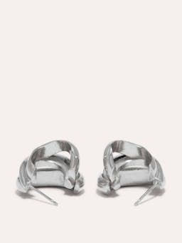 Platinum plated Dollop earrings Jewellery & Watches Completedworks    - Collagerie