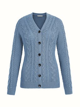 Elmer knit cardigan in smoke blue Knitwear Emilia Wickstead    - Collagerie