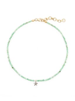 Diamond daisy and emerald beaded anklet Jewellery & Watches Kirstie Le Marque    - Collagerie