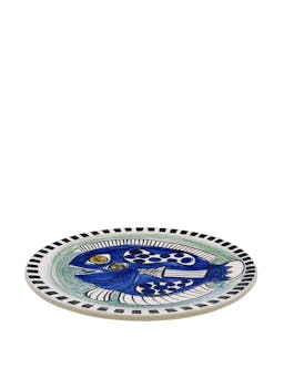 Blue fish gozo dinner plate Dinner Plates Villa Bologna    - Collagerie