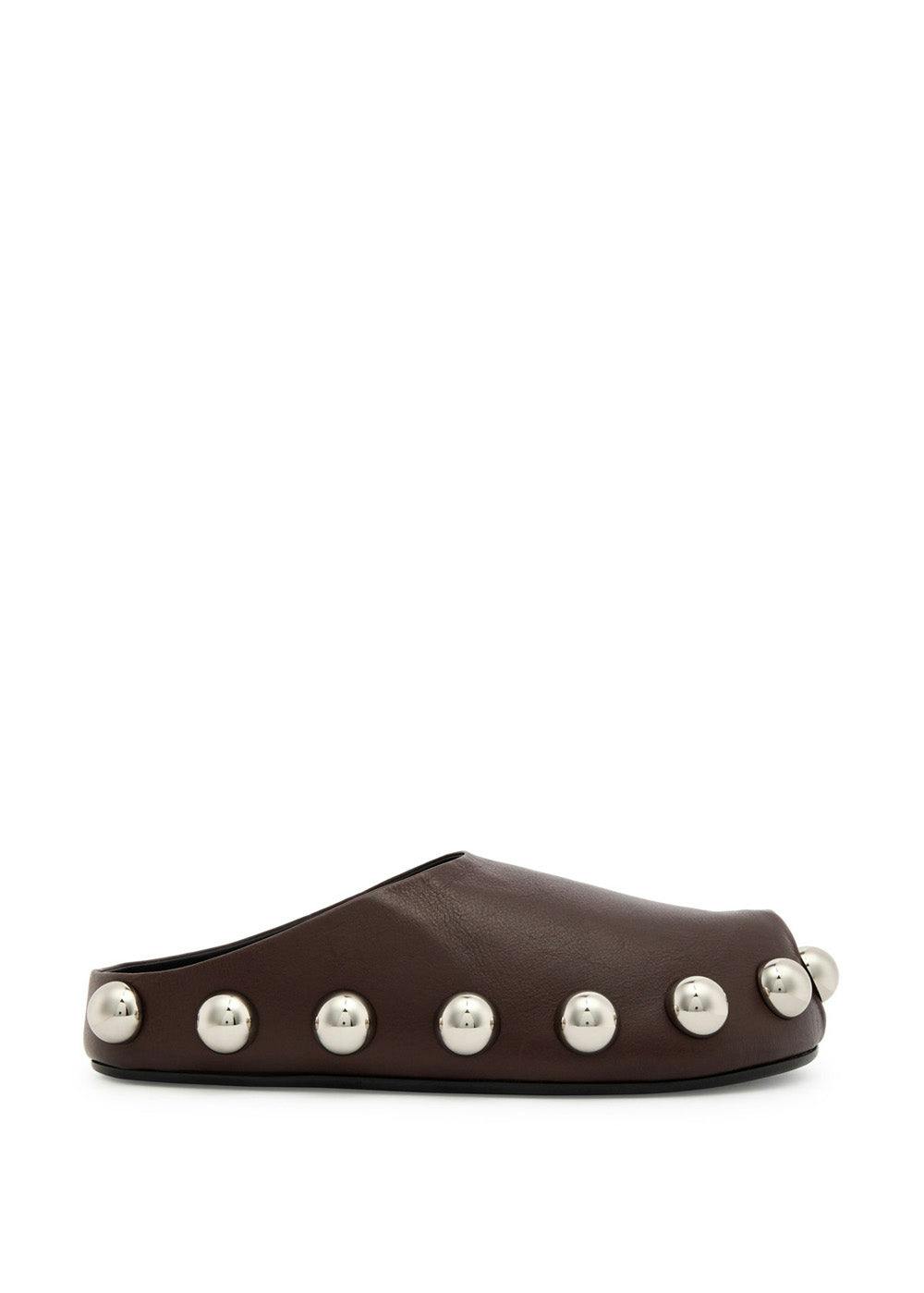 Gabi studded leather clogs