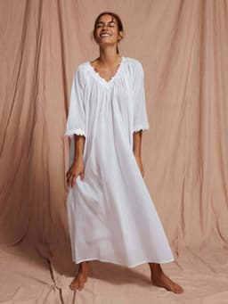 Cotton full length Julia nightdress Clothing If Only If    - Collagerie