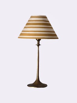 India Yellow Ticking Stripes coolie lampshade Interiors Alvaro Picardo    - Collagerie