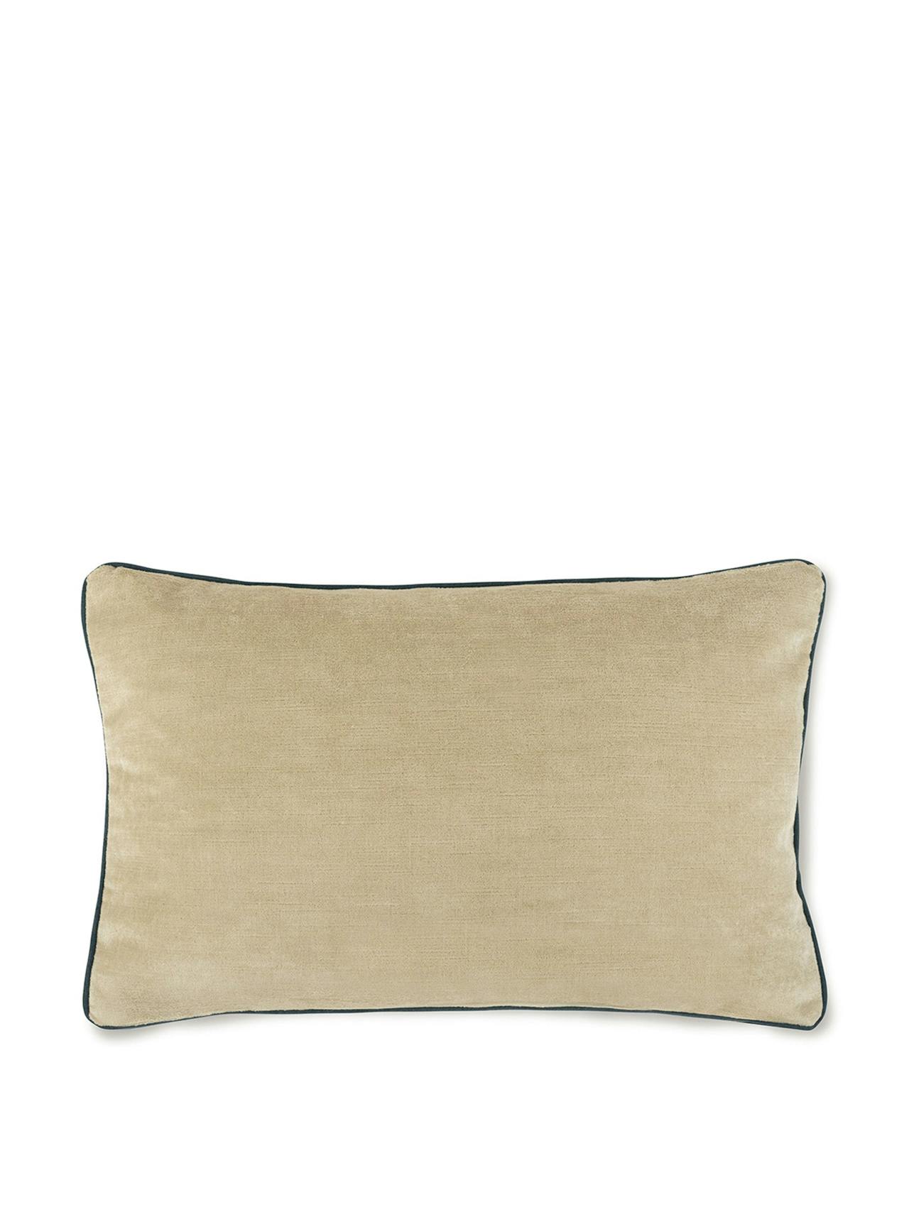 Terracotta Ivan print cushion with venetian linen velvet Cushions Volga Linen    - Collagerie