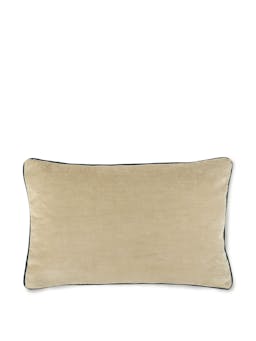 Terracotta Ivan print cushion with venetian linen velvet Cushions Volga Linen    - Collagerie