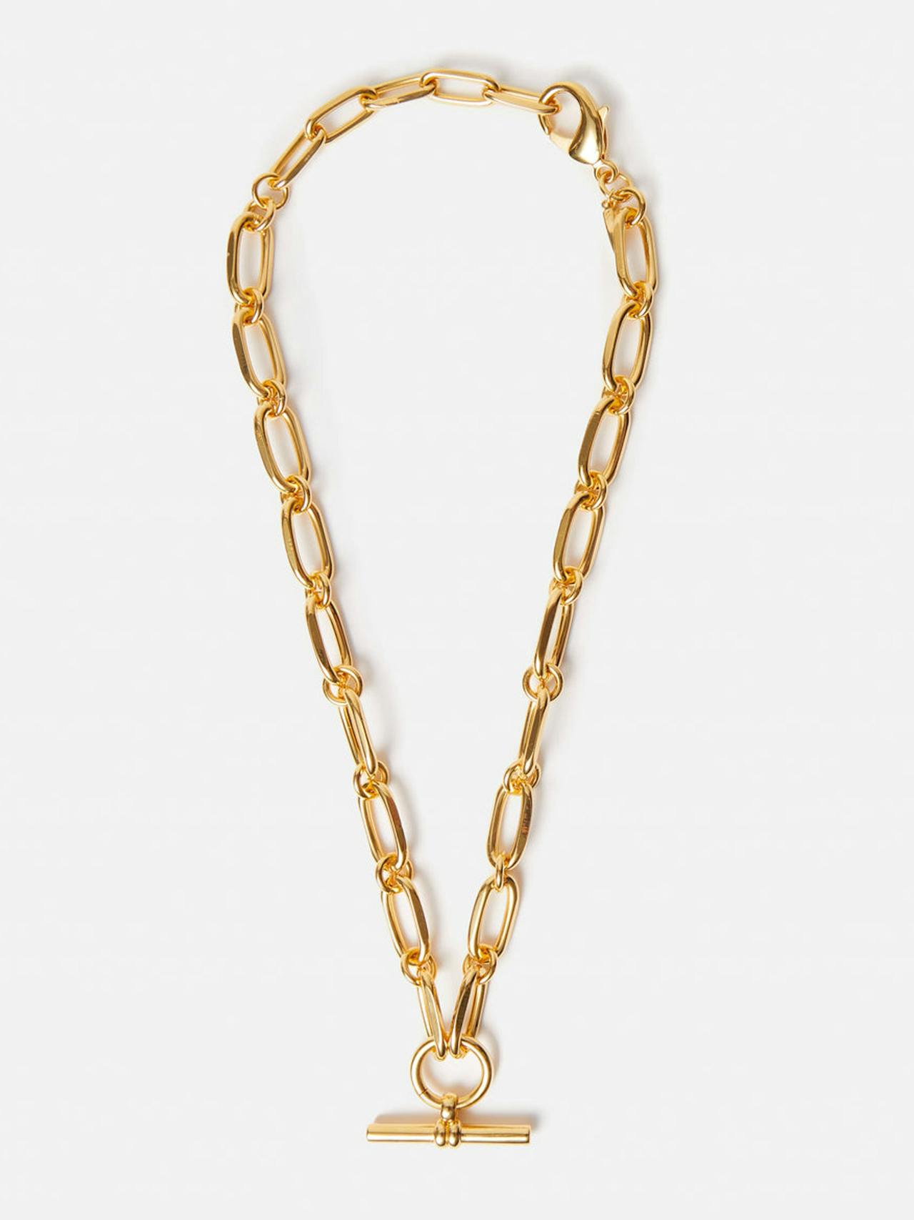 Trombone link chain necklace