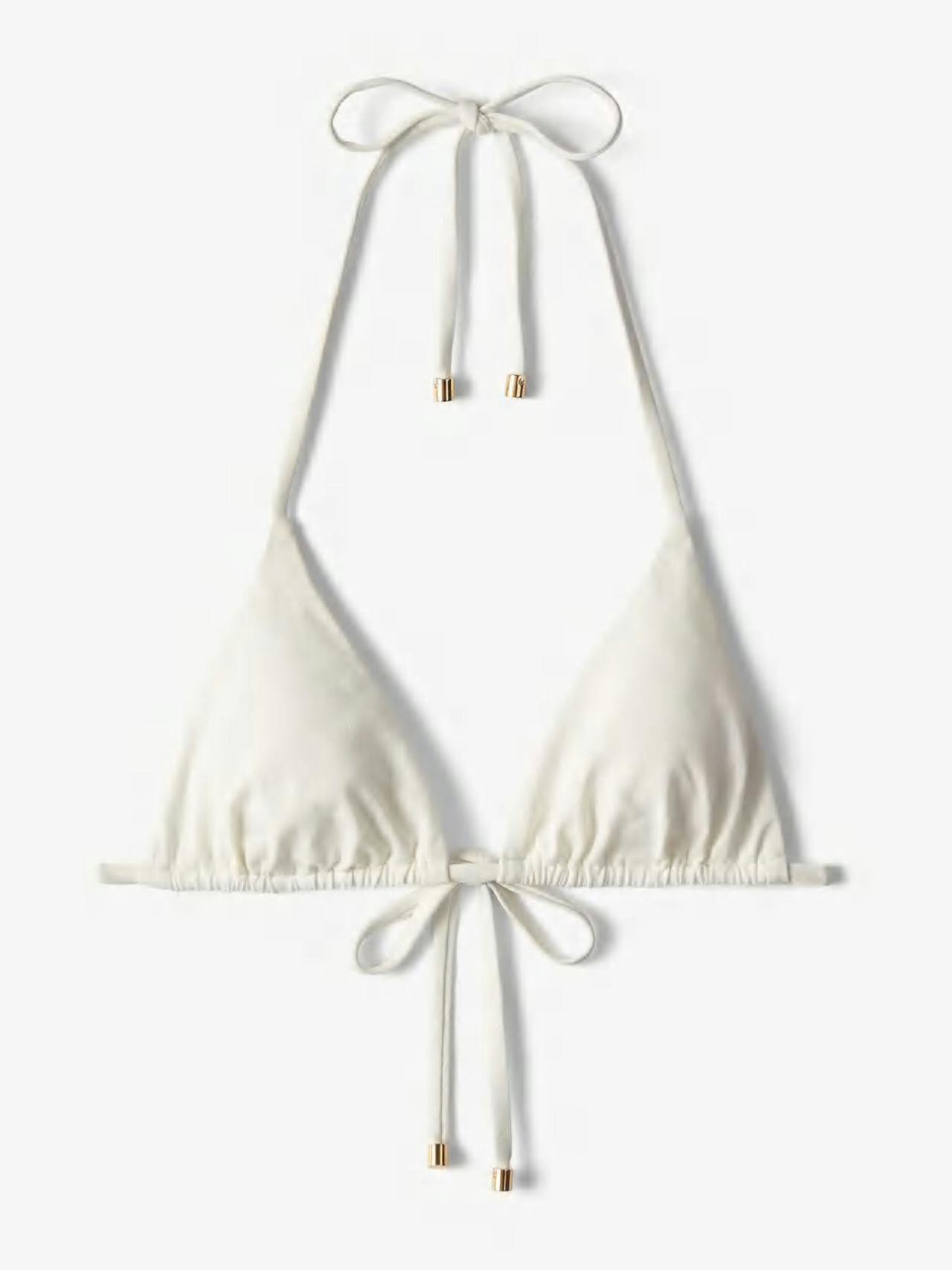 Ariah monogram-print triangle bikini top