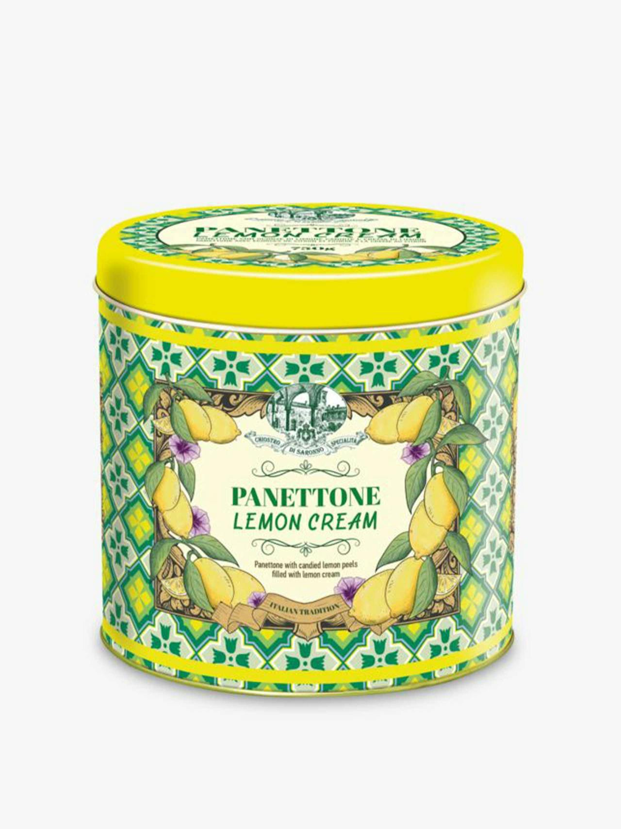 Lemon cream panettone