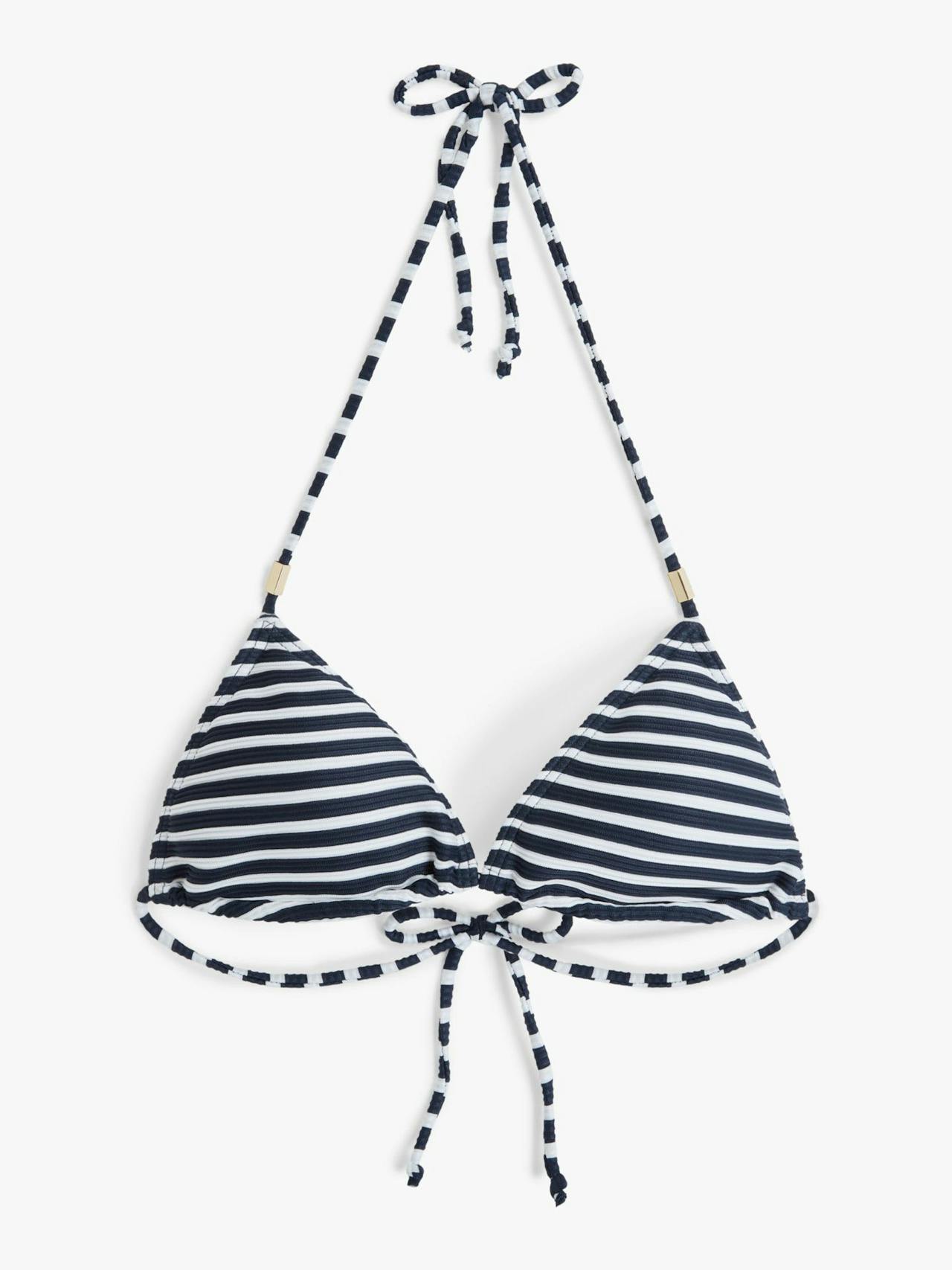 Nirvana stripe triangle bikini top