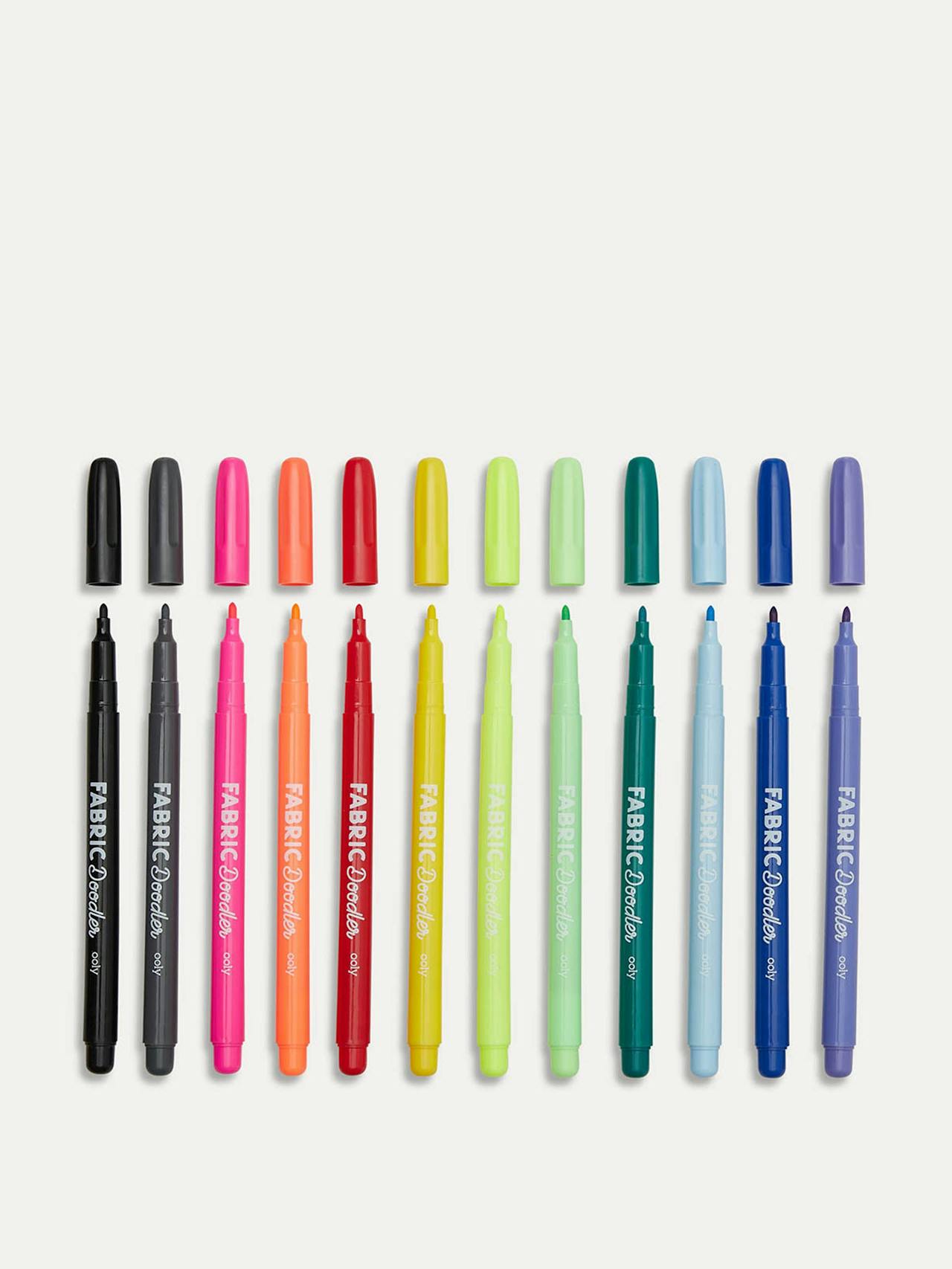 Fabric Doodlers coloured markers (set of 12)