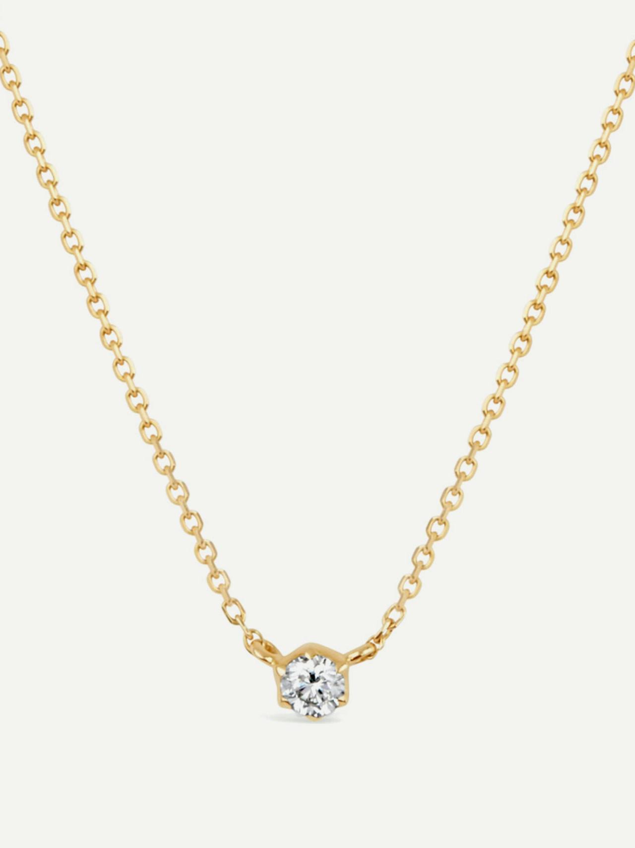 Elyhara small diamond pendant necklace