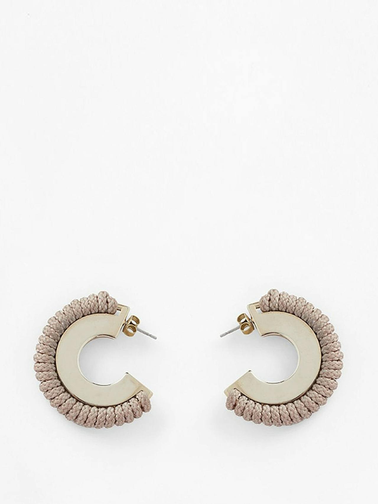 La Playa hoop earrings Earrings Pichulik Beige   - Collagerie