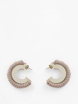 La Playa hoop earrings Earrings Pichulik Beige   - Collagerie