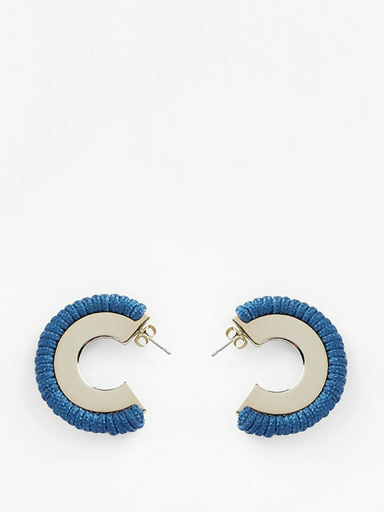 La Playa hoop earrings Earrings Pichulik Blue   - Collagerie