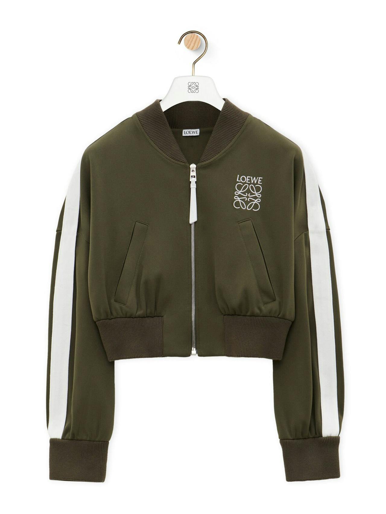 Bomber jacket in technical jersey