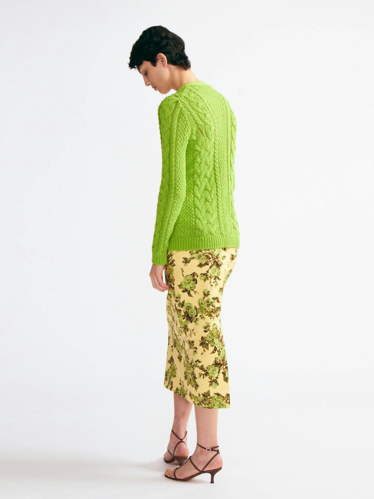 Elmer knit cardigan in green Knitwear Emilia Wickstead    - Collagerie