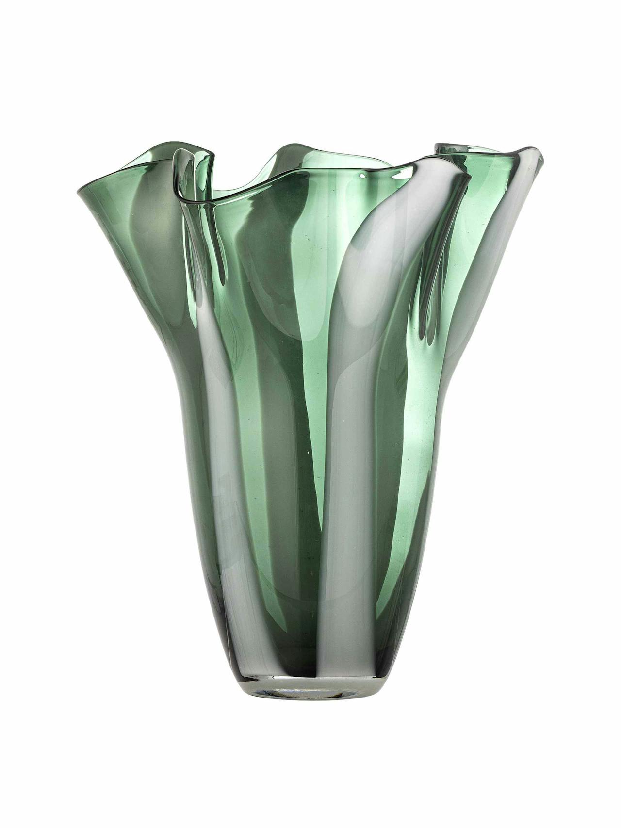 Lettice Vase glass green