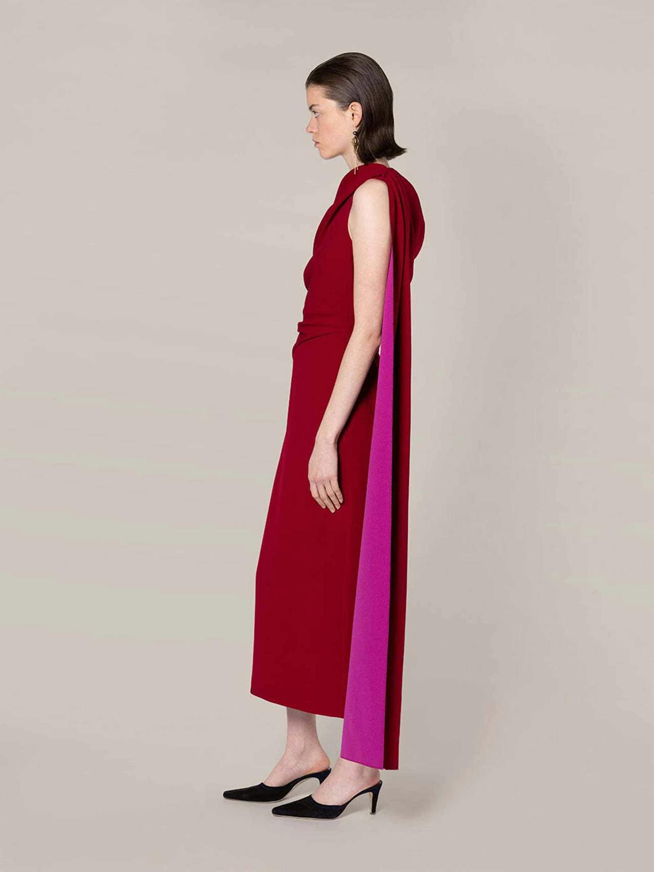 Single-shoulder cape Maite dress Ready-To-Wear Roksanda    - Collagerie