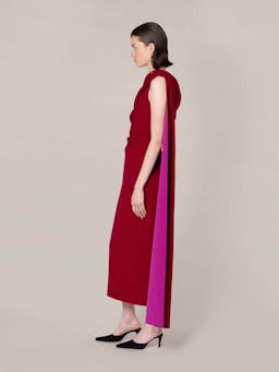 Single-shoulder cape Maite dress Ready-To-Wear Roksanda    - Collagerie