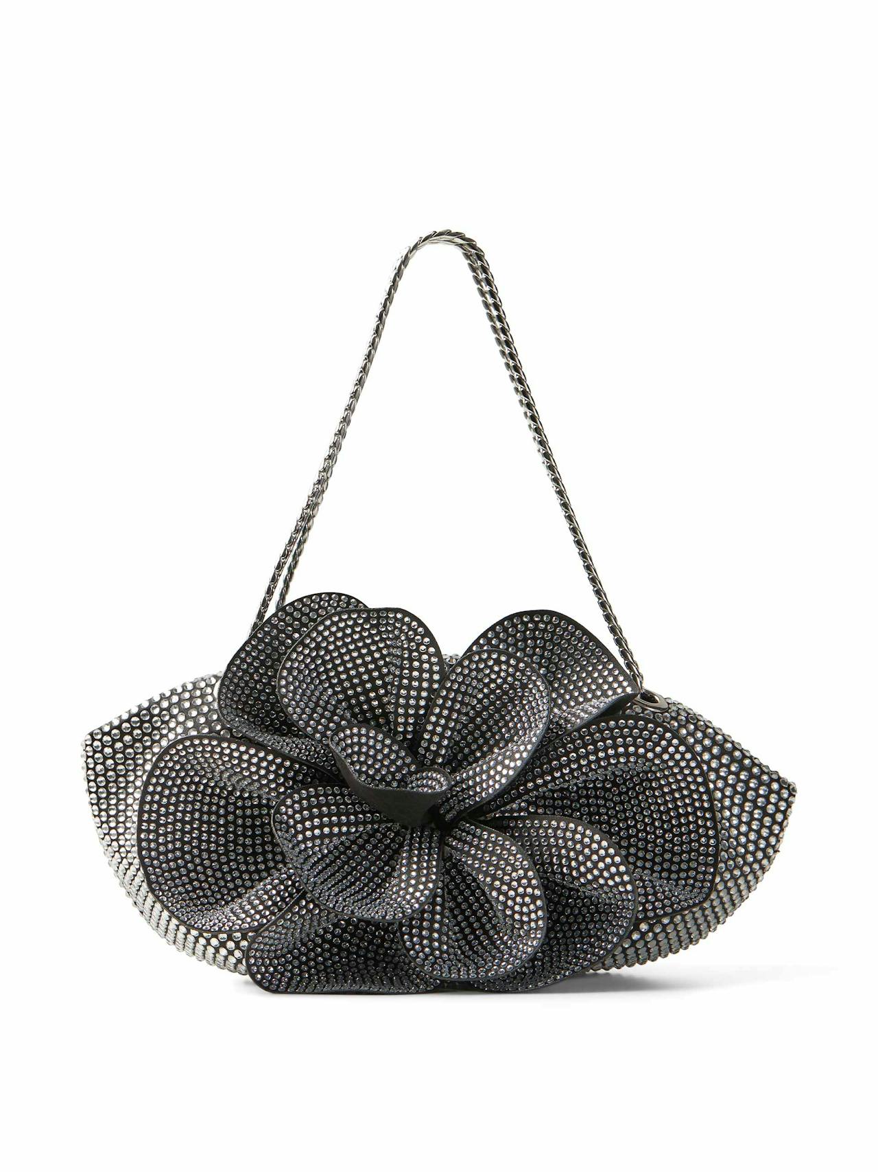 Rhinestone maxi-flower bag