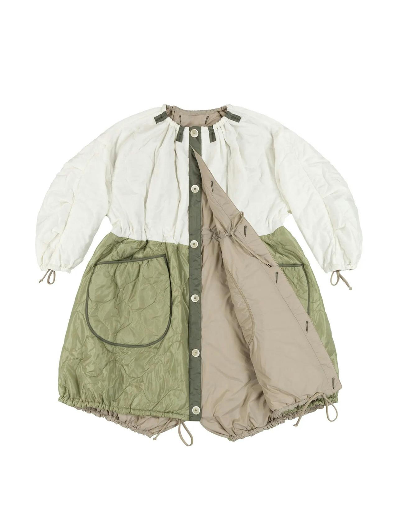 Quilted parachute parka