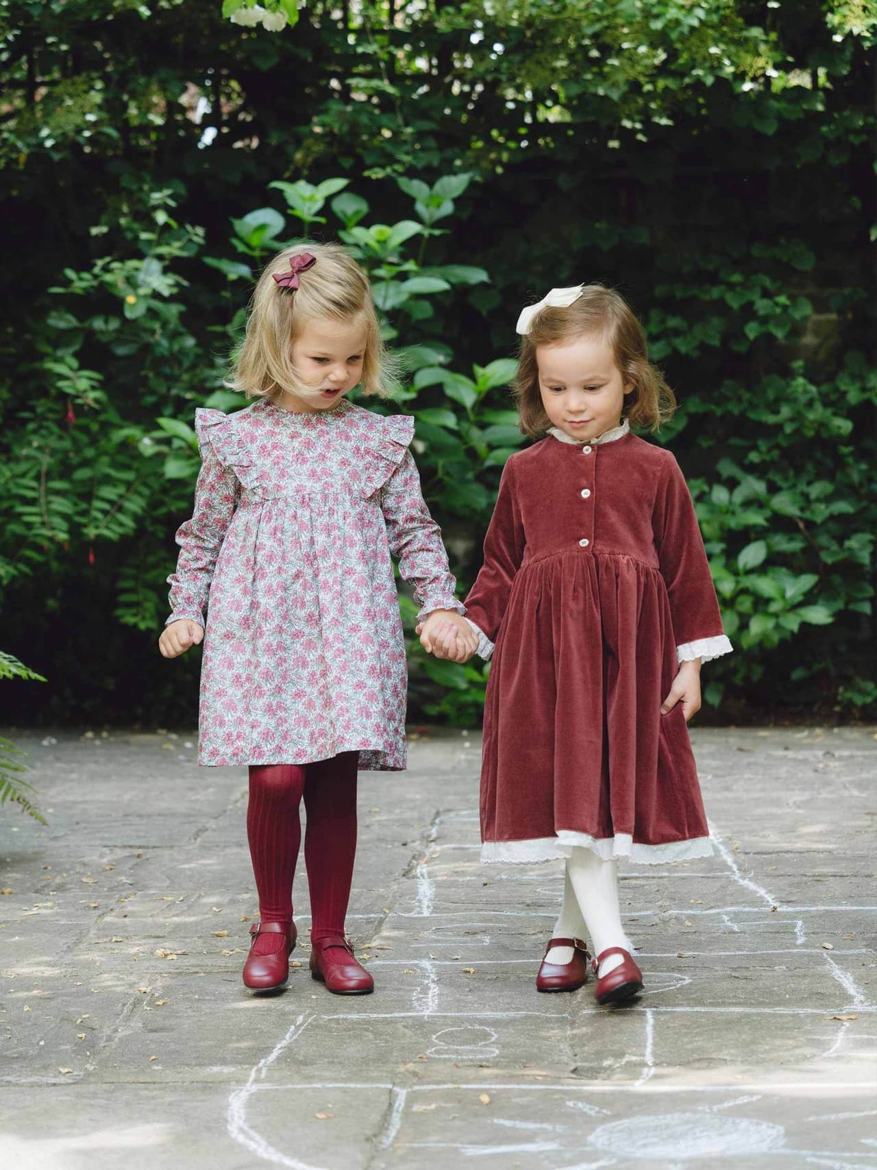 Burgundy Mary Jane girl shoes Child Shoes Amaia    - Collagerie