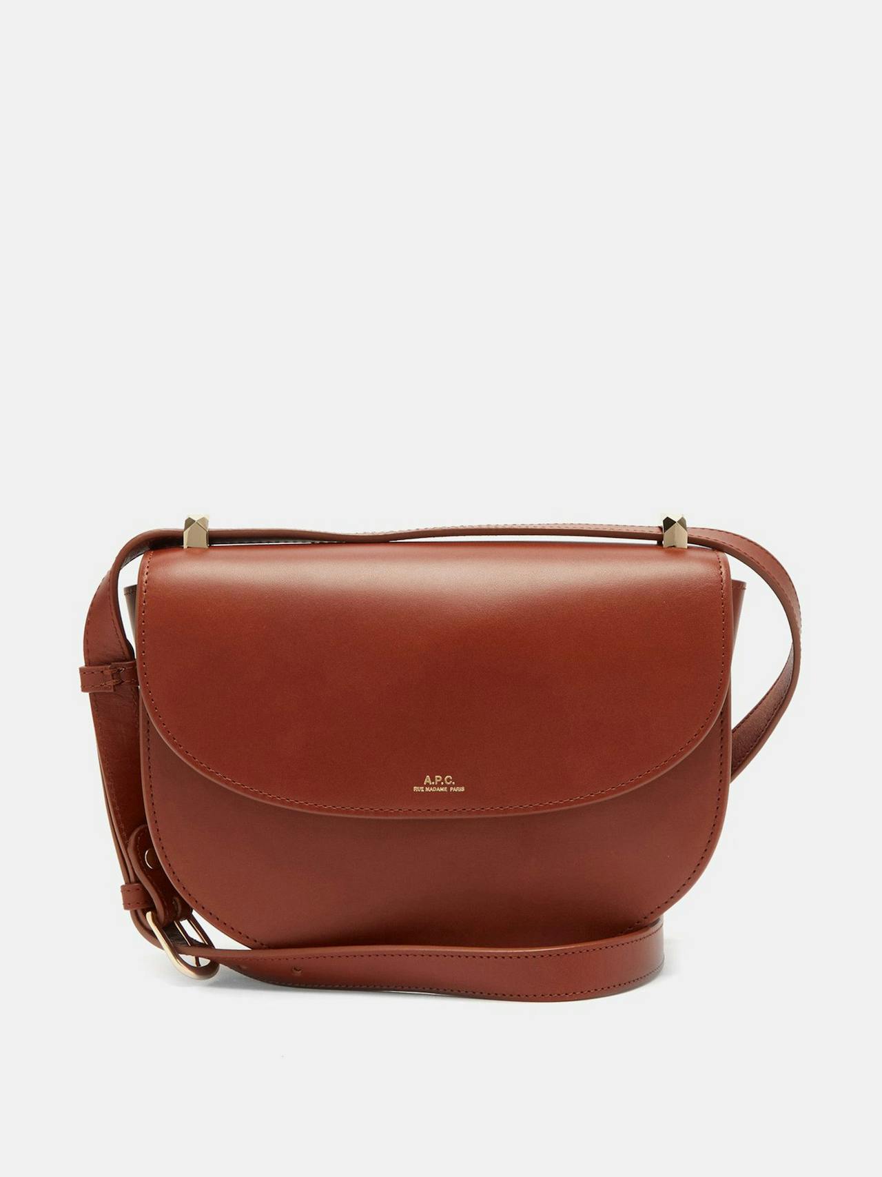 Genève cross-body smooth-leather bag in Tan