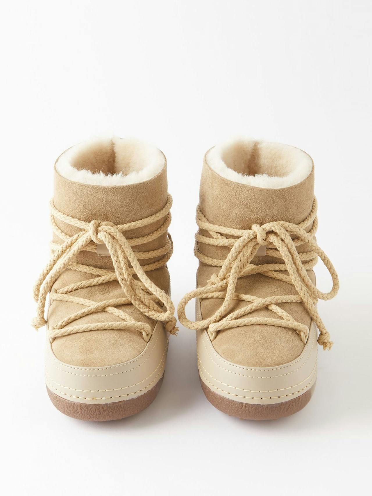 Classic suede lace-up boots