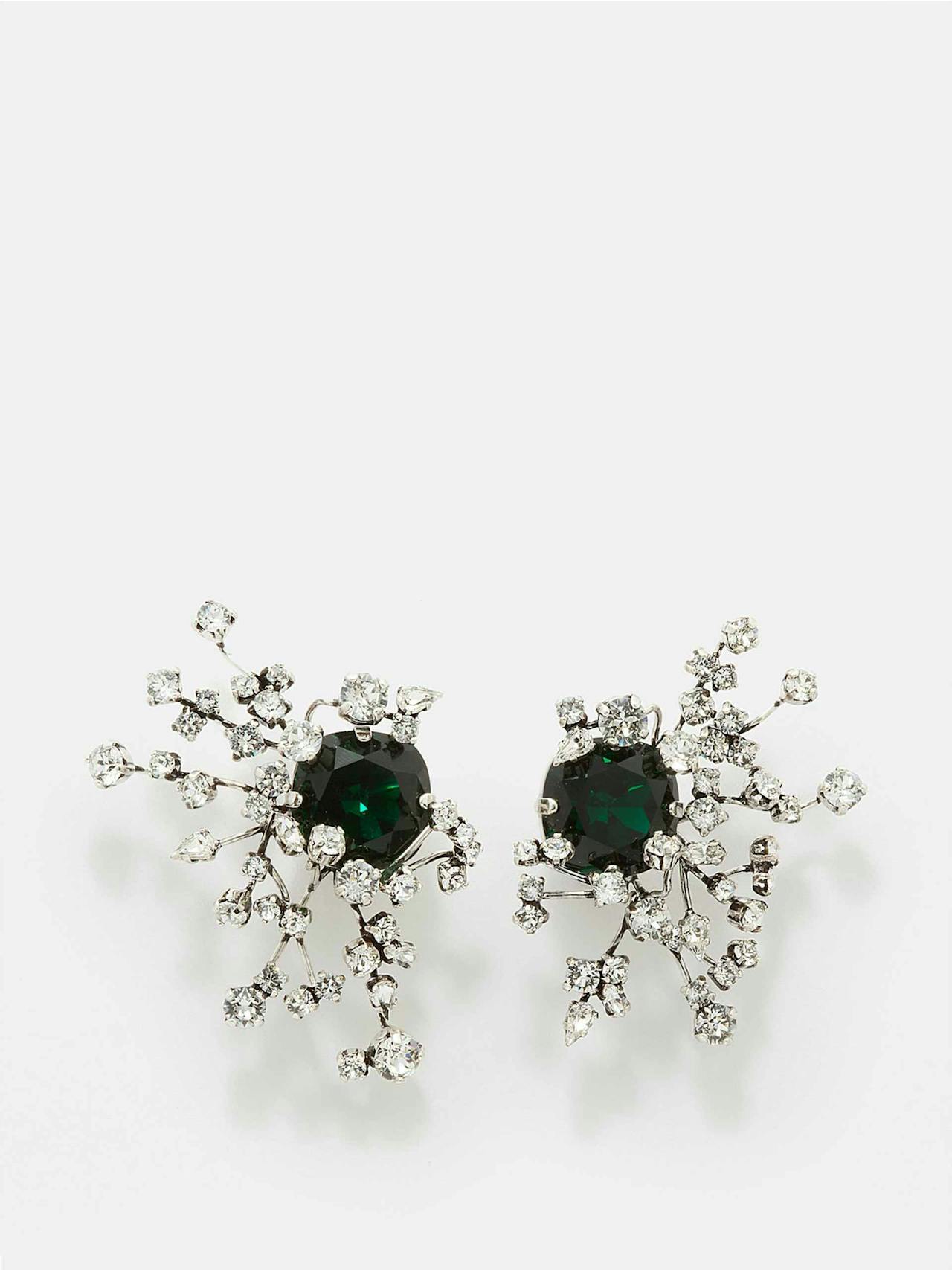Constellation crystal & metal earrings