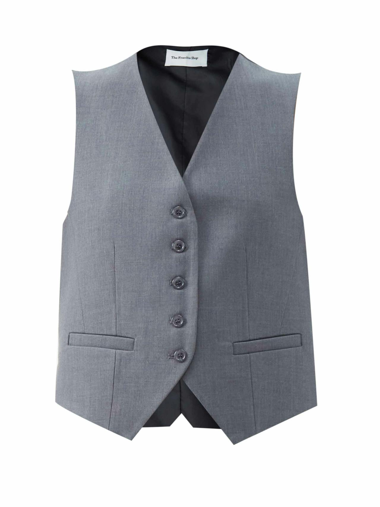 Grey tailored waistcoat