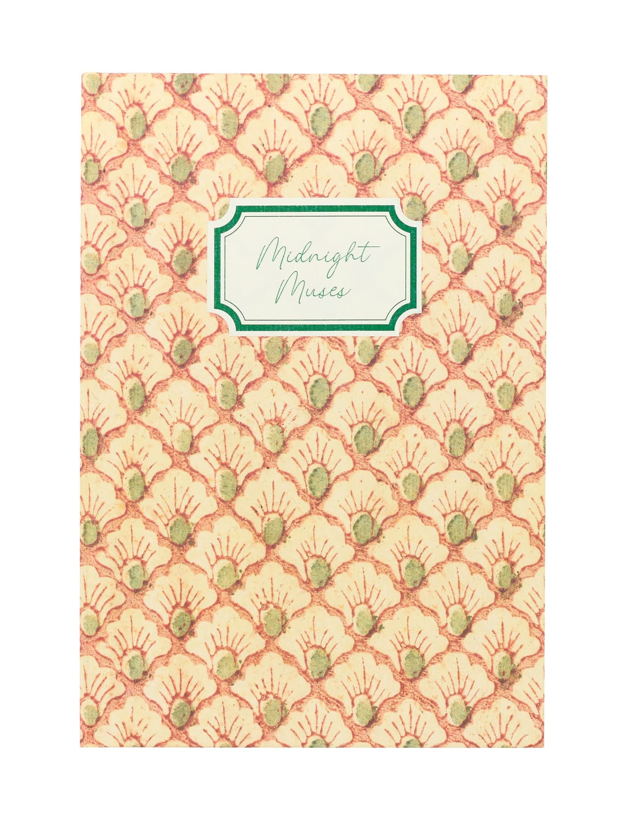 Midnight muses notebook, floral fan