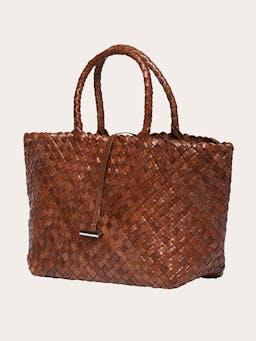 Light brown midi leather basket bag  Little Liffner    - Collagerie