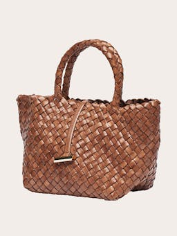 Light brown mini leather basket bag  Little Liffner    - Collagerie