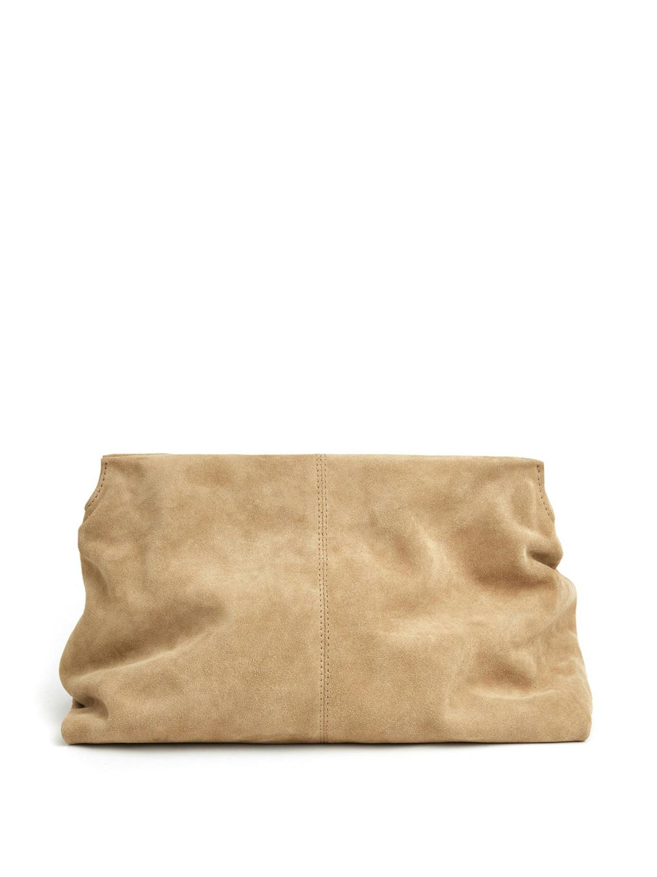 Clay leather clutch