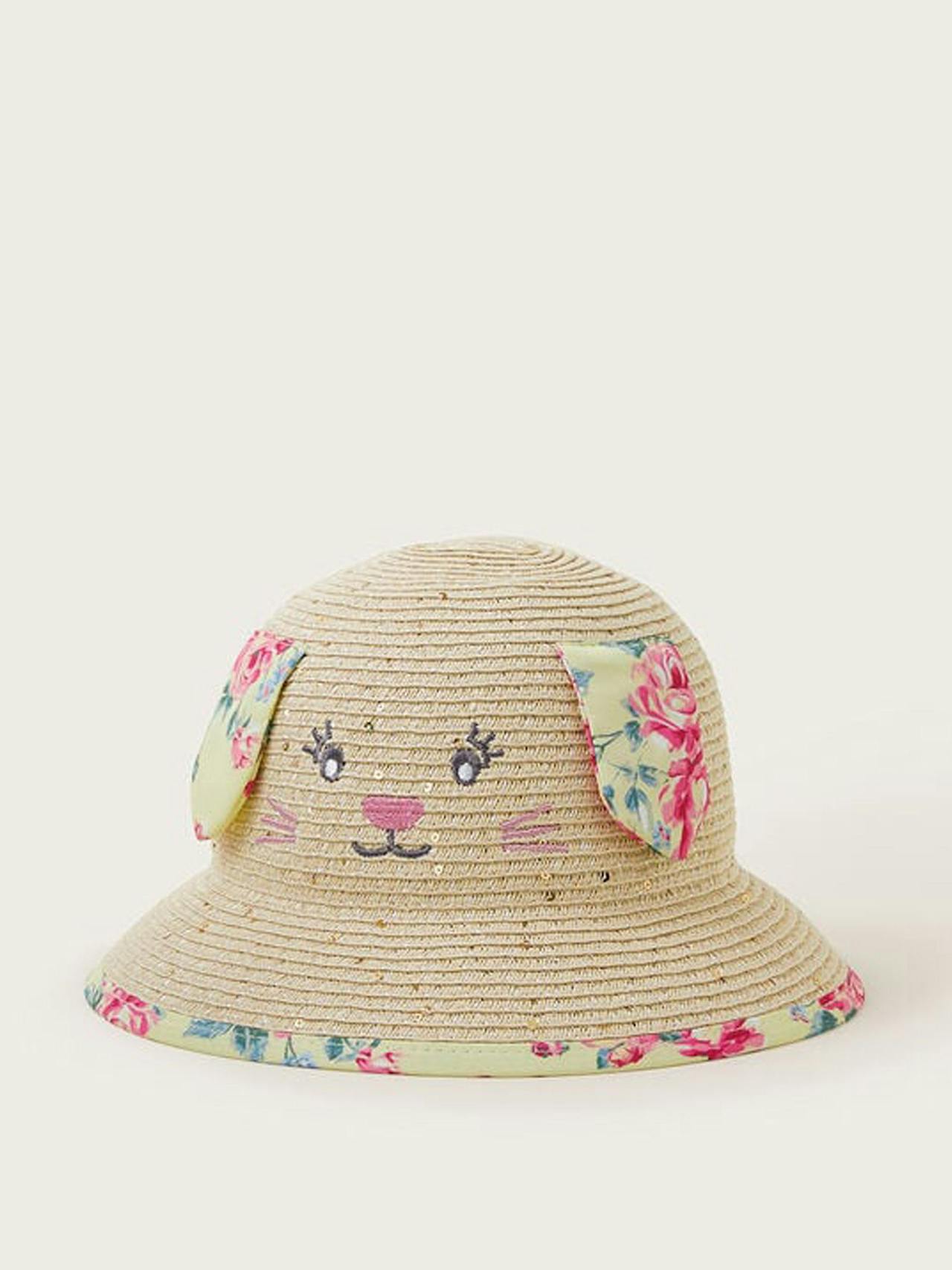 Baby bunny straw hat