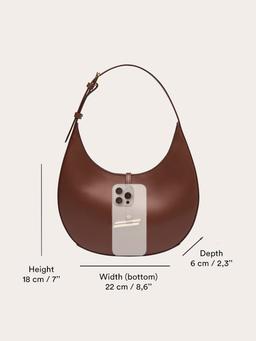 Dark brown Moon shoulder bag  Little Liffner    - Collagerie