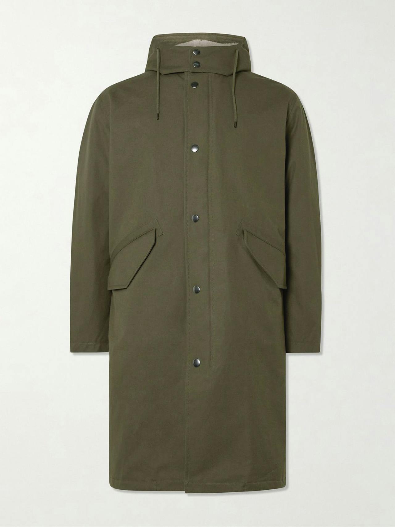 Antonin cotton-gabardine parka