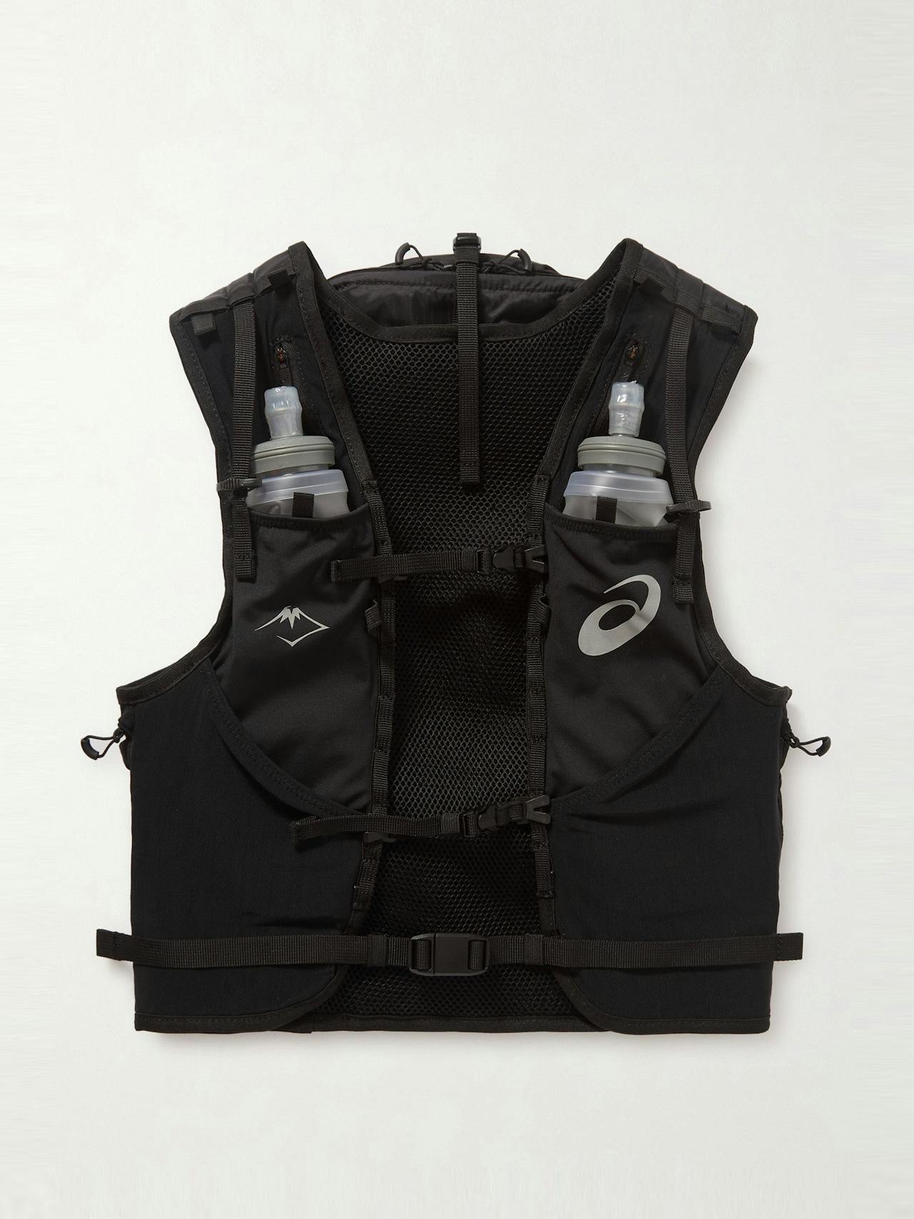 Fujitrail logo-print shell hydration vest