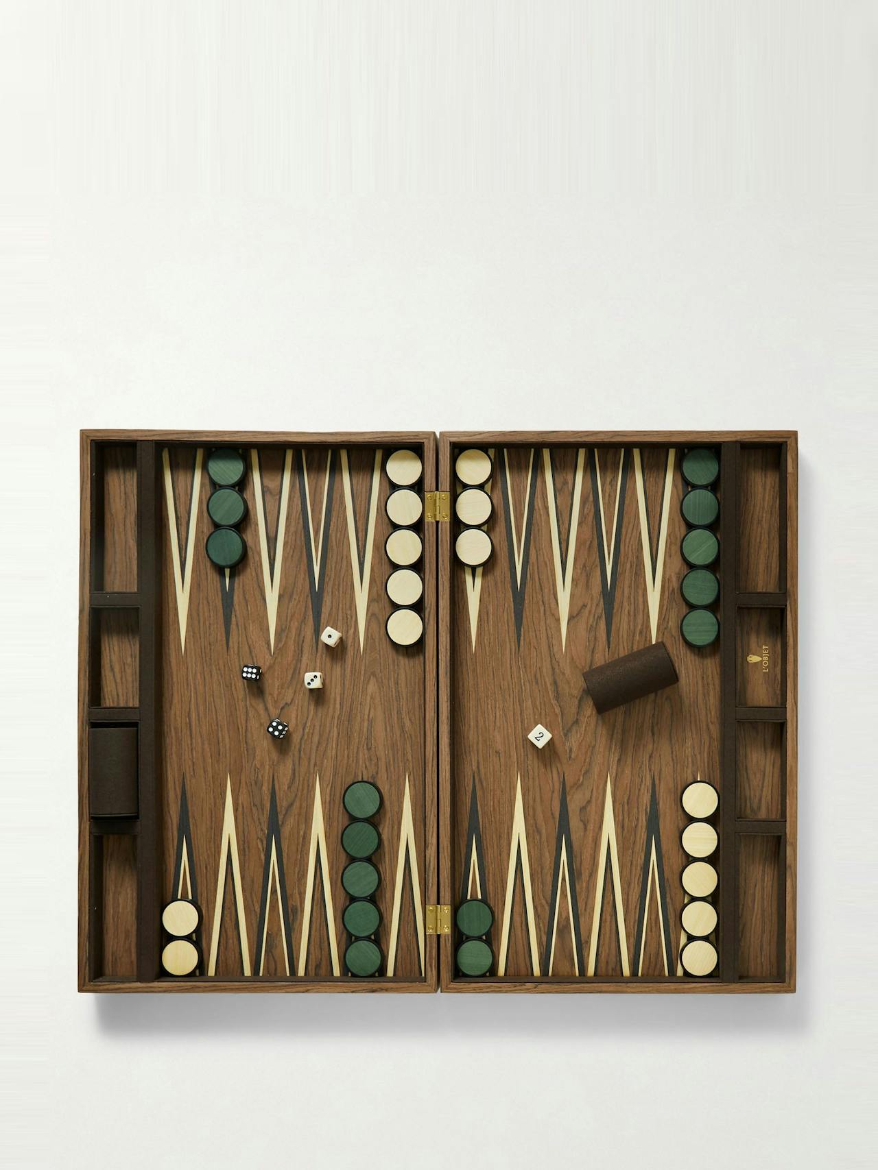 Matis wood backgammon set