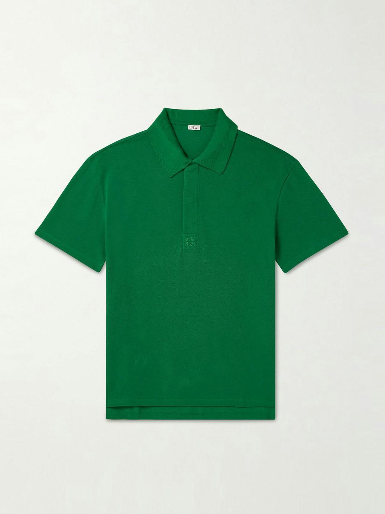 Logo-embroidered cotton-piqué polo shirt