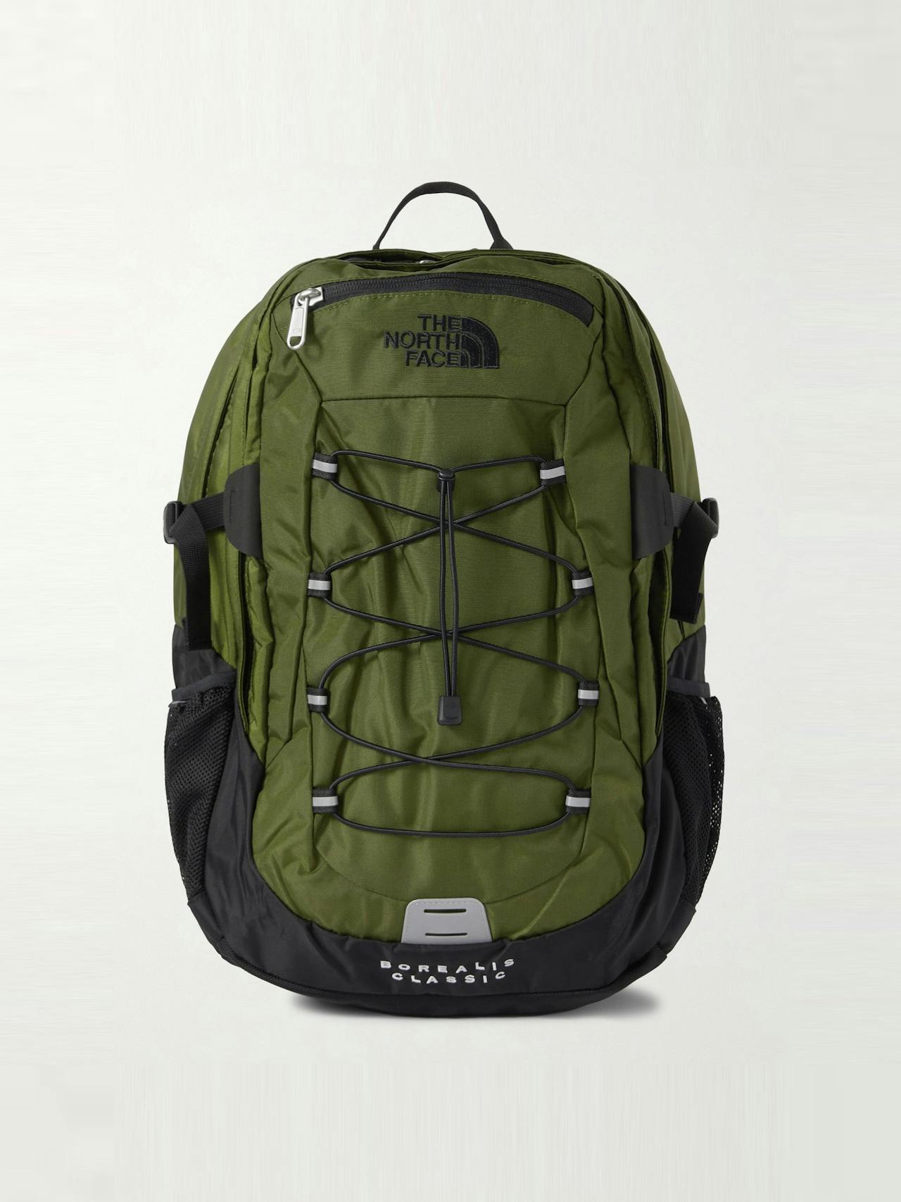 Borealis classic logo-embroidered canvas backpack