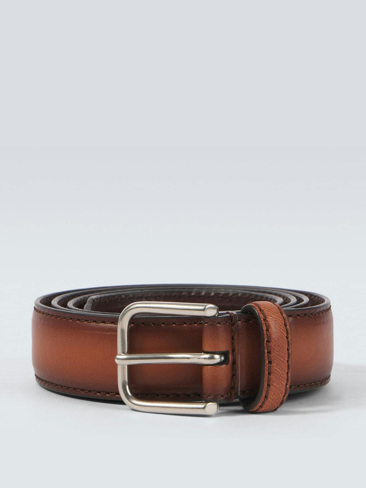 Leather belt