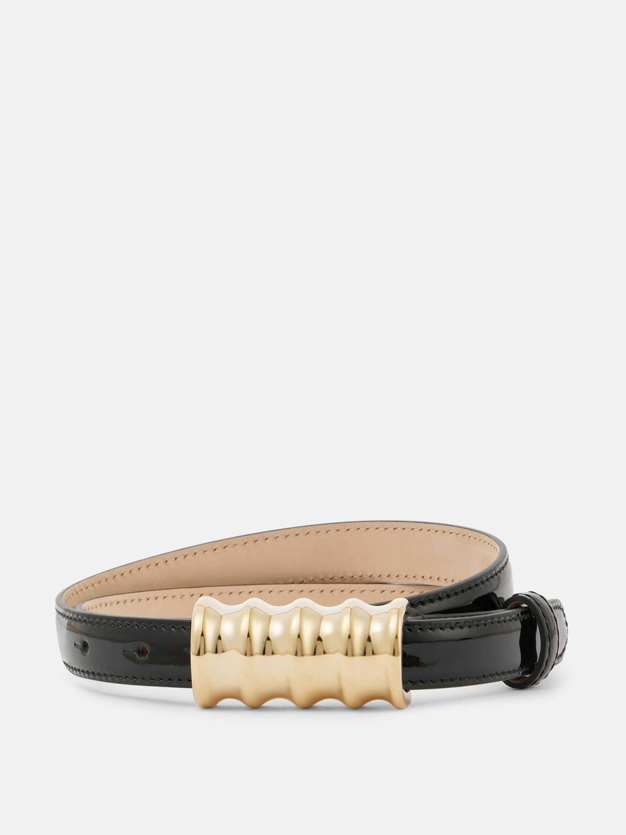 Julius Small patent leather belt