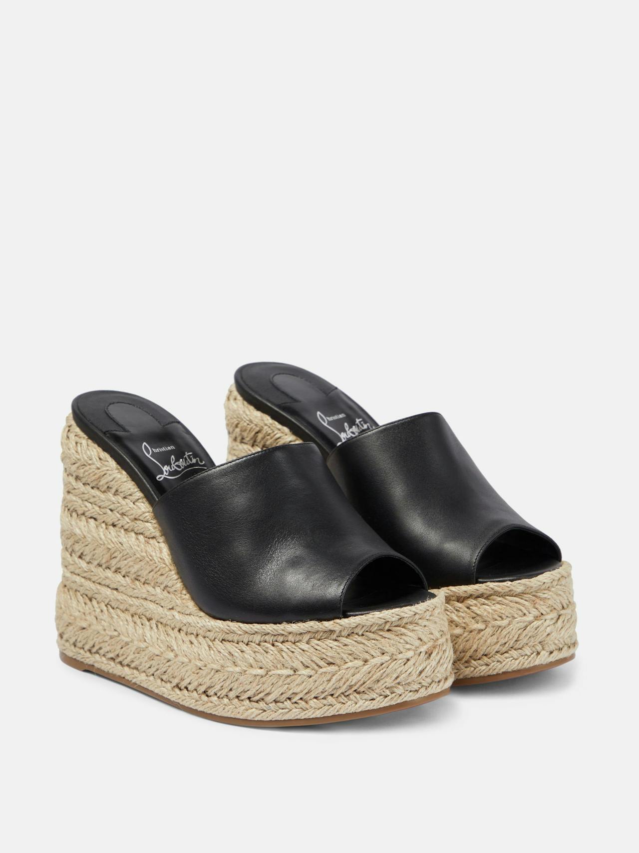 Ariella Zeppa leather espadrille sandals