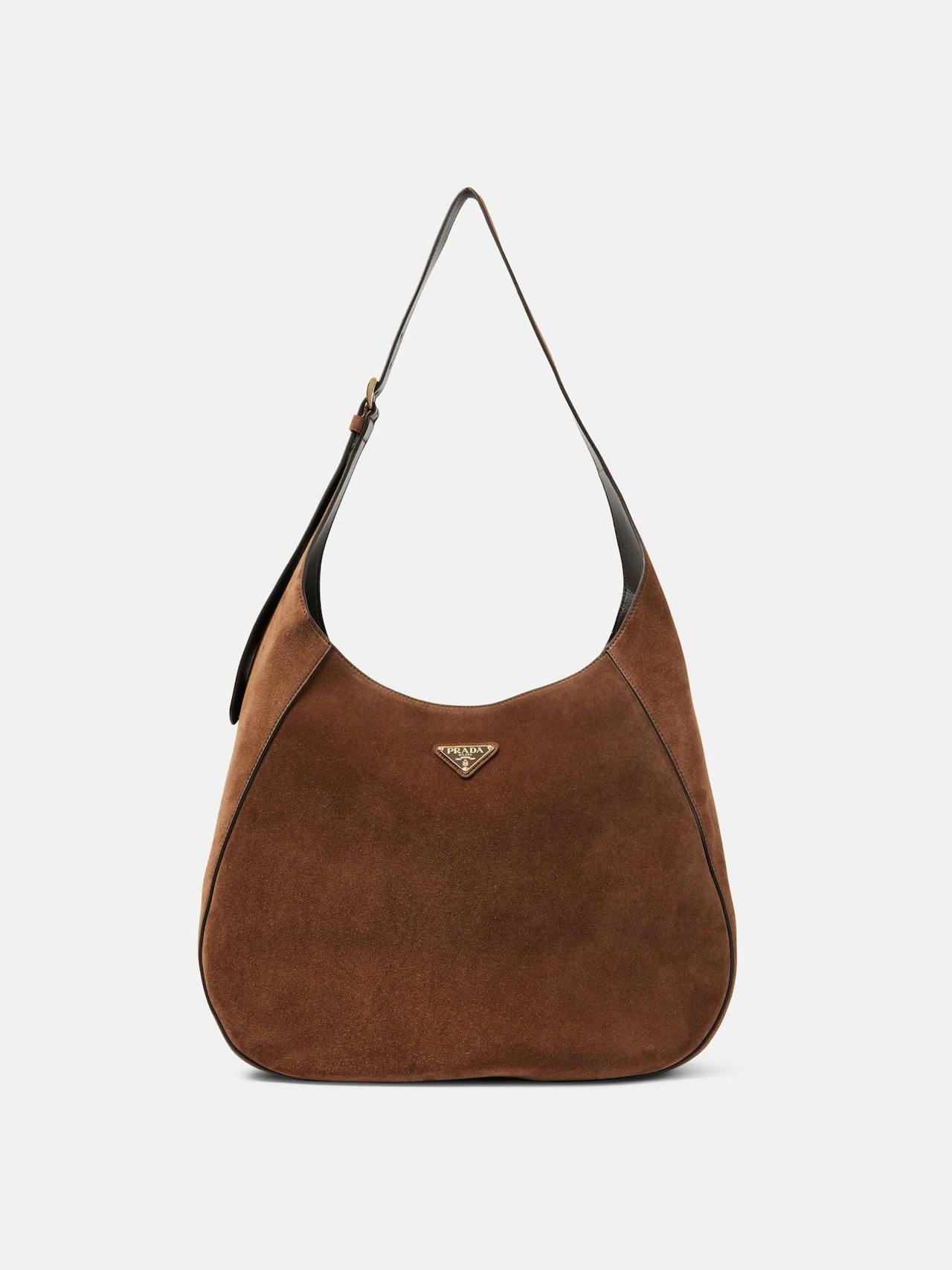 Large suede tote bag