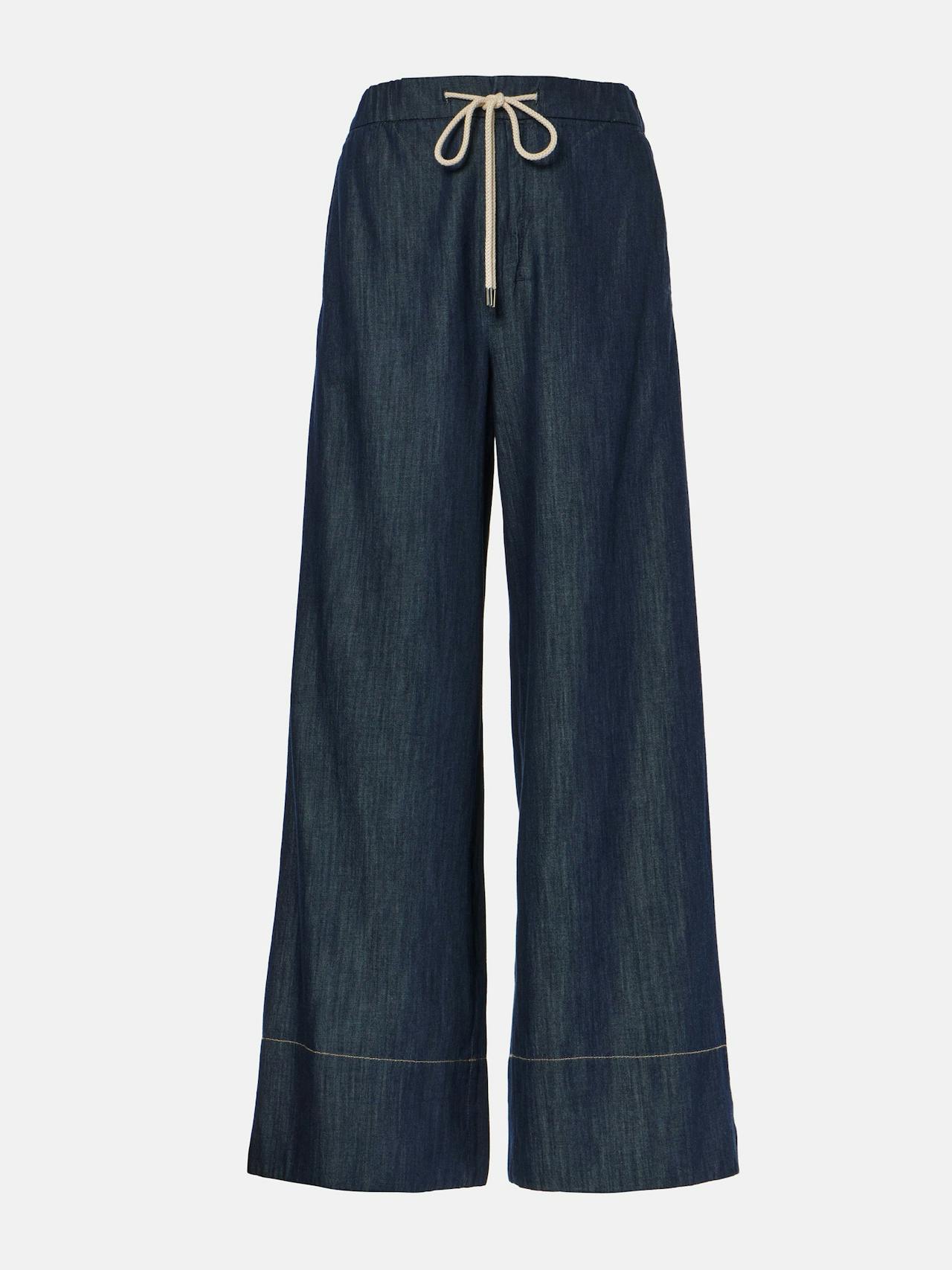 Galilea denim wide-leg pants