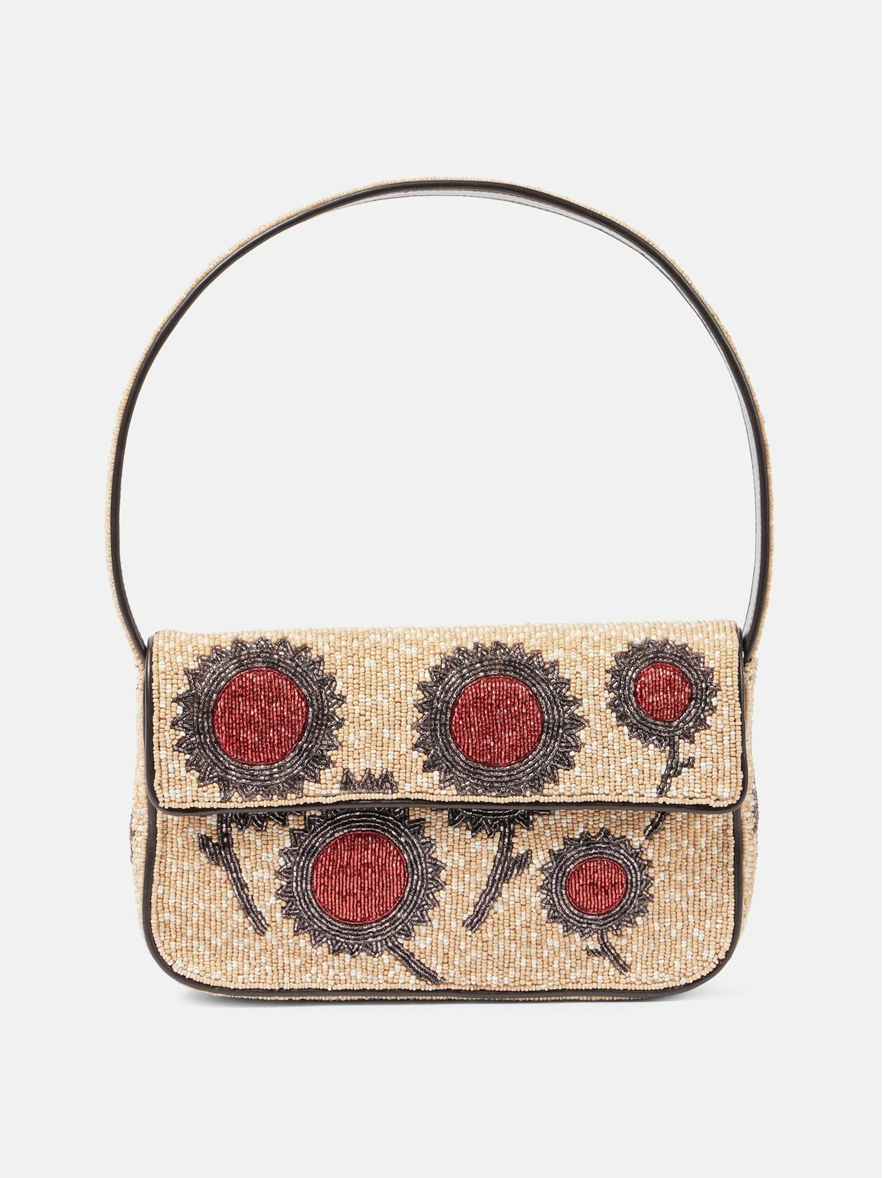 Tommy beaded tote bag