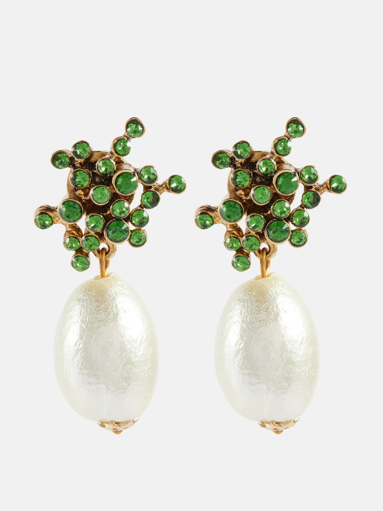 Turbillion embellished earrings
